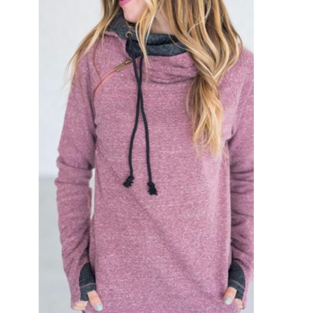 Double hooded sweatshirt